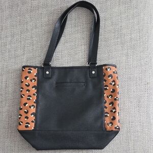 Stylish Black and Brown Tote Bag